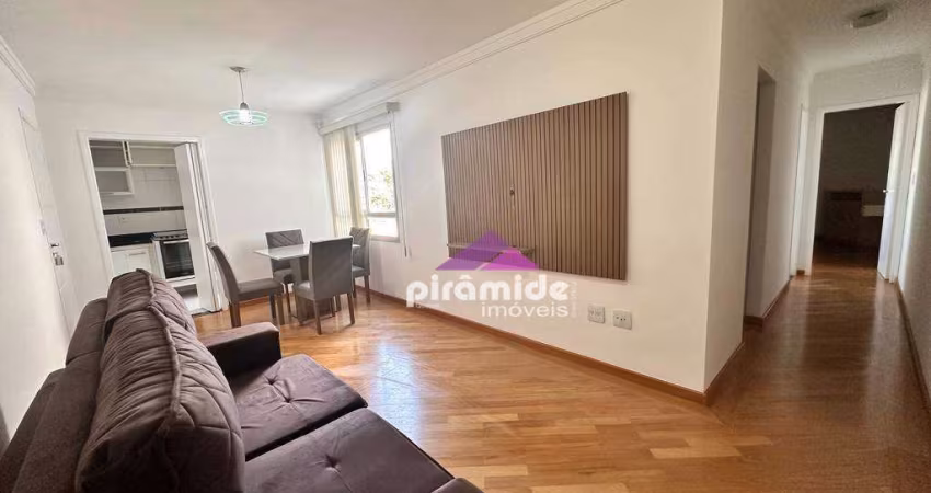 Apartamento com 2 dormitórios para alugar, 74 m² por R$ 3.387,00/mês - Jardim das Colinas - São José dos Campos/SP