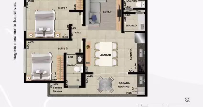 Apartamento com 2 quartos à venda em Itaguá, Ubatuba 