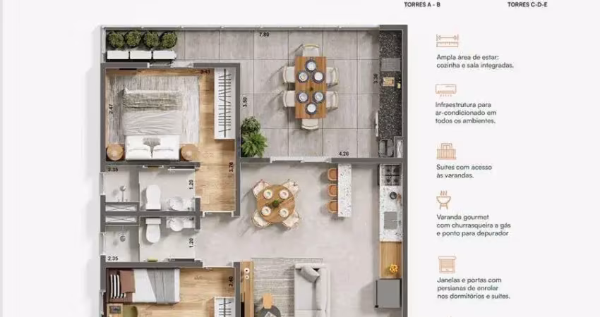 Apartamento com 2 quartos à venda no Jardim Carolina, Ubatuba 