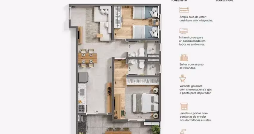 Apartamento com 2 quartos à venda no Jardim Carolina, Ubatuba 