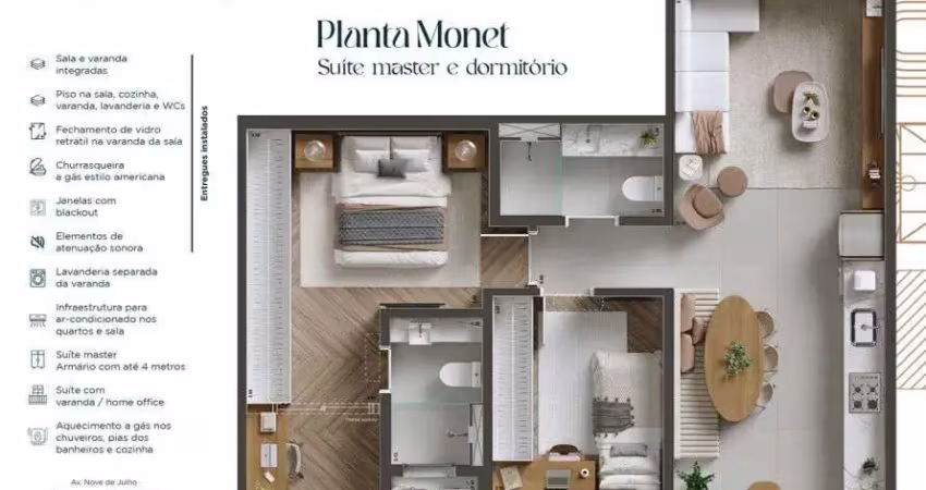 Apartamento com 2 quartos à venda na Avenida Paulo Beker, 27, Vila Adyana, São José dos Campos