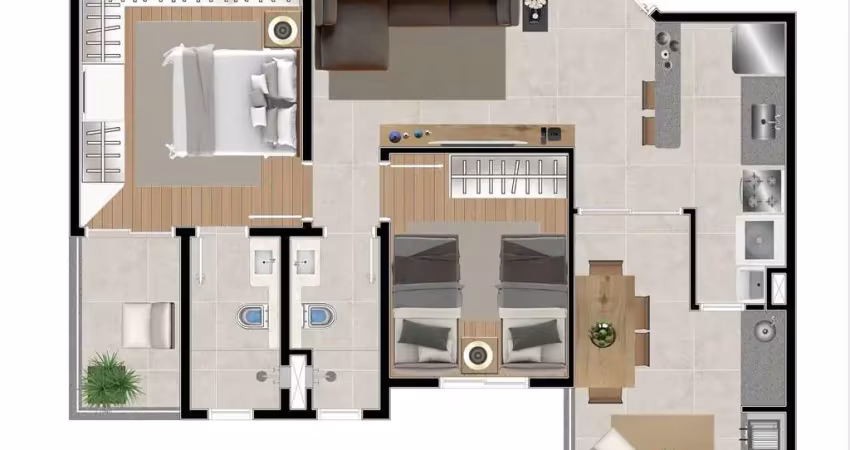 2dorm 1suíte - 62,04m² - jardim oswaldo cruz - são josé dos campos