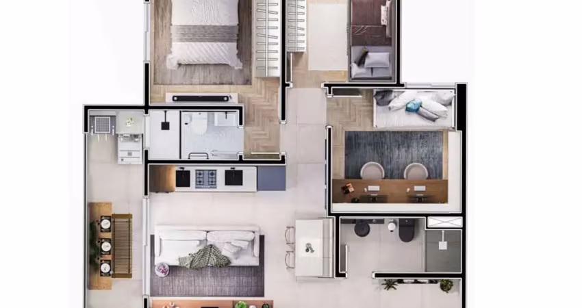 Apartamento com 3 quartos à venda na Rua Sebastião Humel, 873, Centro, São José dos Campos