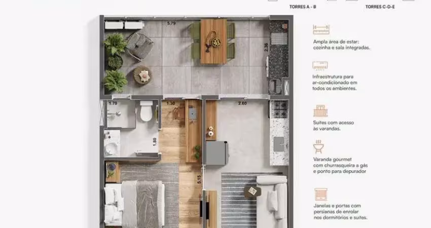 Apartamento com 1 quarto à venda no Jardim Carolina, Ubatuba 