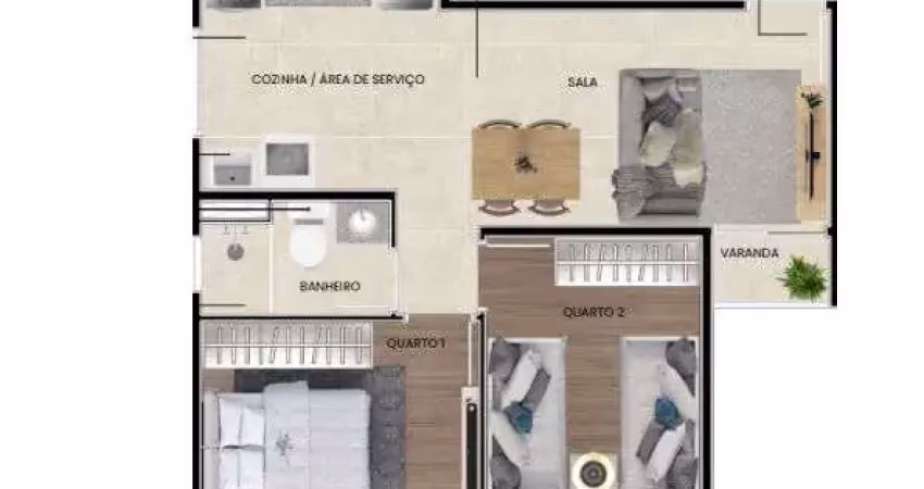 Apartamento com 2 quartos à venda na Rua das Carambolas, Vila Iracema, São José dos Campos