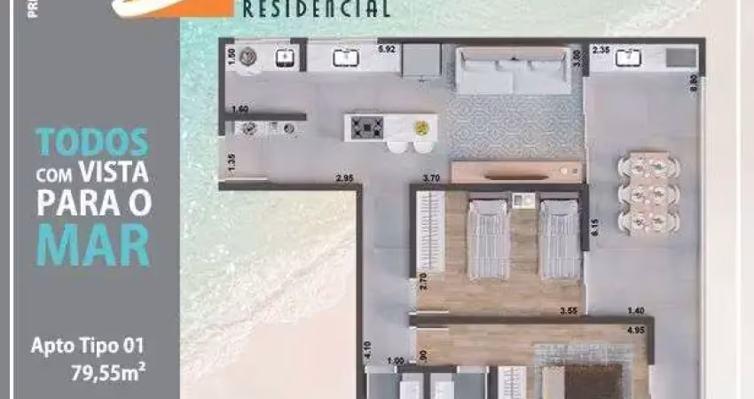 2dorm/1suíte - 79,55m², jardim britânia, caraguatatuba-sp