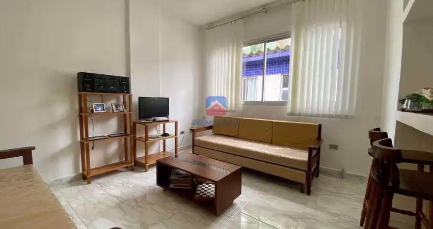 Frente mar | apartamento de 1 quarto para venda, caiçara.