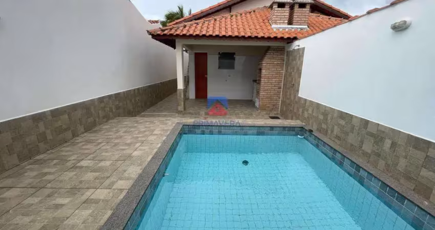 Casa c/ piscina|02 dormitórios|churrasqueira carvão|r$ 700.000,