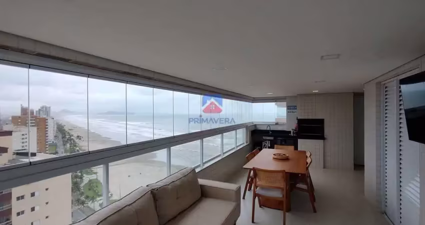 Locação definitiva|mobiliado|vista mar|3 dormitórios|118m²