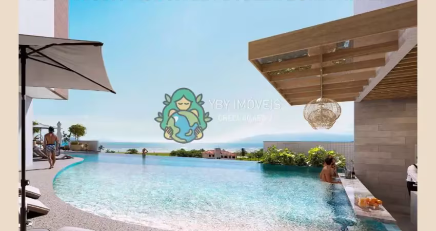 Última unidade. apartamento com duas suítes à venda, praia das palmeiras, caraguatatuba, sp.