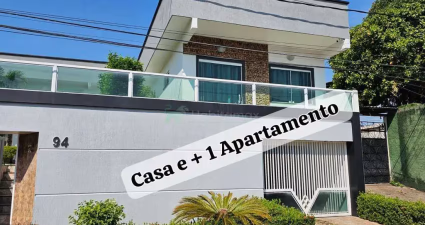 Casa moderna 90% mobiliada e com apartamento independente à venda – japiim – conjunto atílio andrezzao padrão