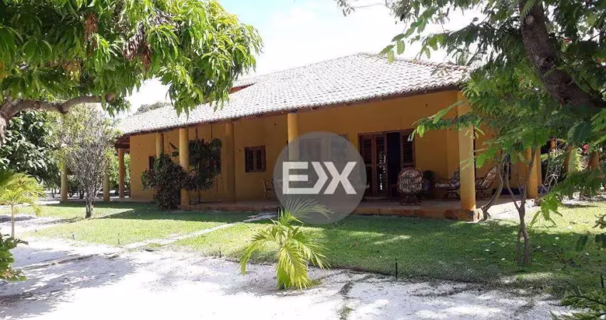 Sítio na praia canto verde, 9981 m² por r$ 1.200.000 - beberibe/ce