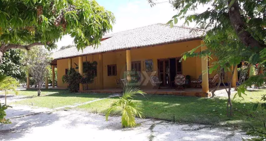 Sítio na praia canto verde, 9981 m² aluga por r$ 6.500 - beberibe/ce
