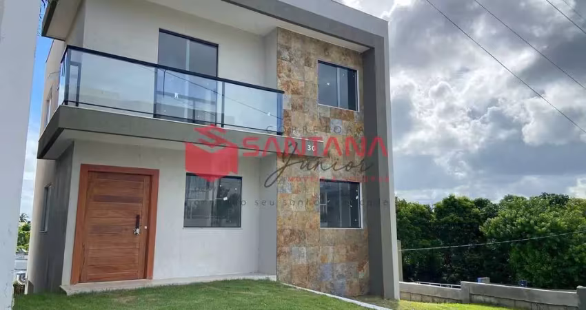 Casa duplex nascente, 4 suítes em Lauro de Freitas