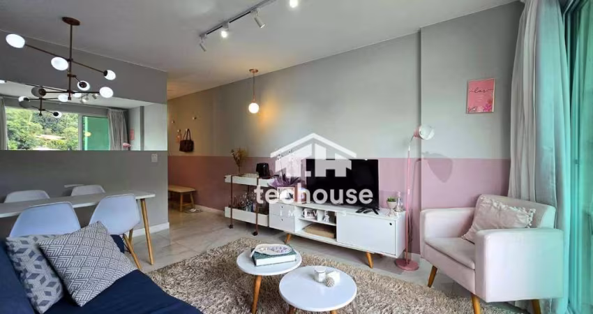 Apartamento com 1 dormitório para alugar, 53 m² por R$ 3.153,00/mês - Várzea - Teresópolis/RJ