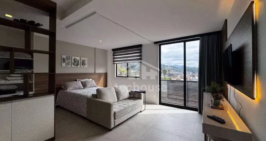 Apartamento tipo studio/loft no alto: modernidade, conforto e praticidade a poucos passos da faculdade.