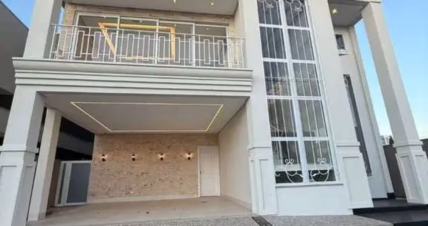 Sobrado neoclássico  com 4 suítes - 334 m² no condomínio  alphaville 2 - 109 sul (arso 14) - quadra nobre de palmas/to