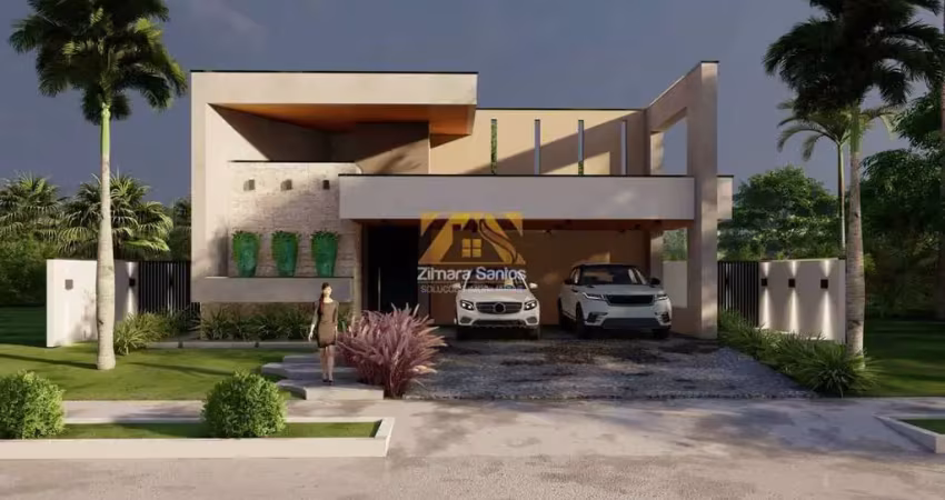 Casa alto padrão com 4 suítes plenas - 217,52 m² - caribe residence & resort - palmas/to