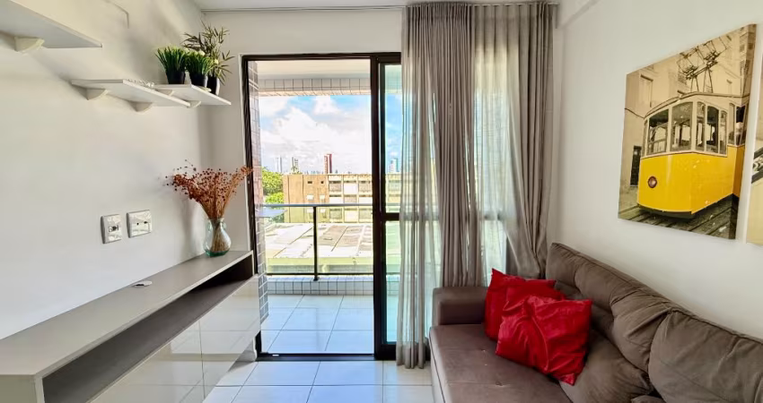 Apartamento mobiliado para locação com 32 m² 1 quarto e 1 vaga na Madalena Recife-PE