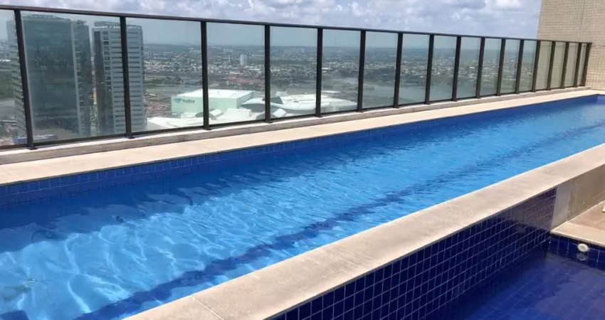 Apartamento mobiliado com 35 m² 1 quarto no pina  beach class excelsior
