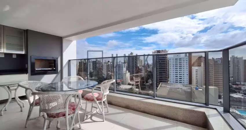 Aluguel de apartamento de alto padrão no cambuí, totalmemte mobiliado, campinas-sp: 2 quartos, 2 suítes, 3 salas, 3 banheiros, 3 vagas, 114m².