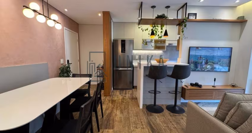 Apartamento para locação em Paulínia-SP, bairro Santa Terezinha - 2 quartos, 1 suíte, 2 banheiros, 1 vaga, 60,60m².