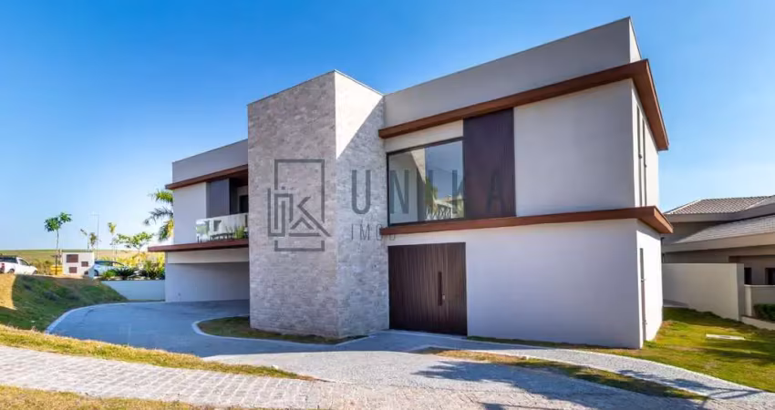 Residência de luxo à venda em condomínio exclusivo de campinas-sp - 4 quartos, 4 suítes, 3 salas, 6 banheiros, 4 vagas, 509,98m²