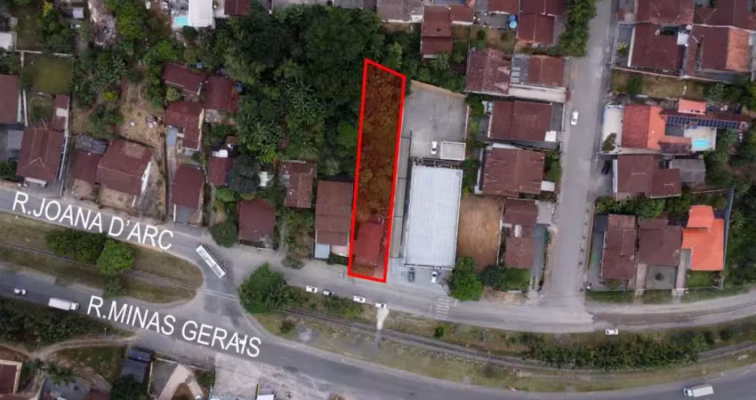 Terreno à venda na R. Joana d`Arc, 2042, Nova Brasília, Joinville
