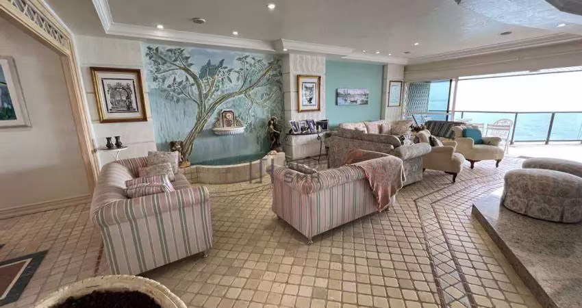 Apartamento com 3 dormitórios à venda, 350 m² por r$ 4.200.000,00 - praia das astúrias - guarujá/sp