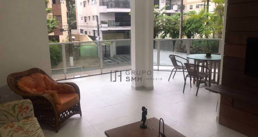 Apartamento com 3 dormitórios à venda, 142 m² por R$ 590.000,00 - Praia da Enseada – Hotéis - Guarujá/SP