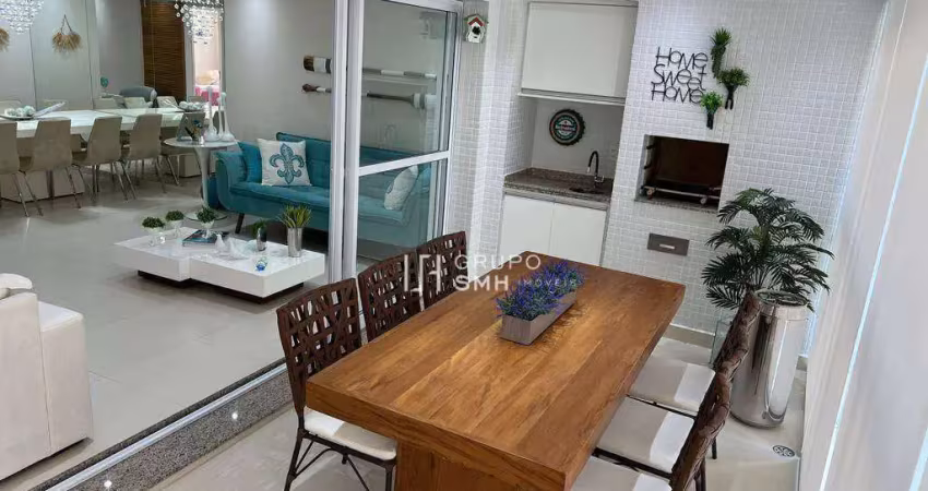 Apartamento com 3 dormitórios à venda, 125 m² por r$ 1.500.000,00 - barra funda - guarujá/sp