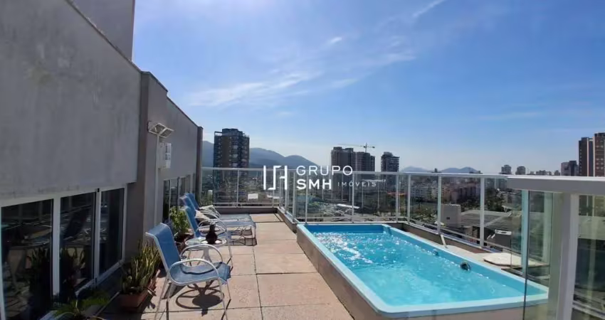 Cobertura com 3 dormitórios, 235 m² - venda por r$ 1.600.000,00 ou aluguel por r$ 13.300,00/mês - enseada - guarujá/sp