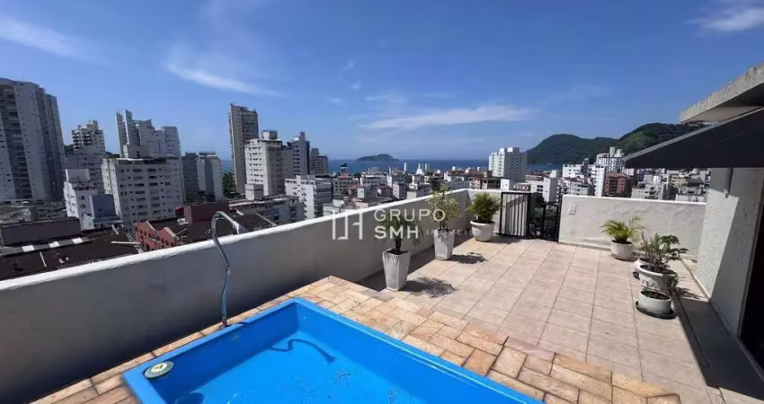 Cobertura com 3 dormitórios, 130 m² - venda por R$ 850.000 ou aluguel por R$ 8.600/mês - Tombo - Guarujá/SP