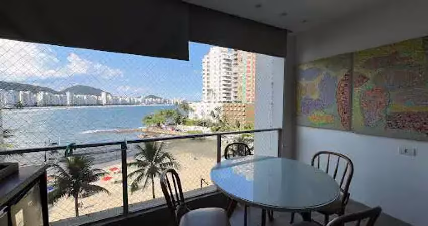 Apartamento com 3 dormitórios para alugar, 170 m² por r$ 7.500,00/mês - astúrias frente mar - guarujá/sp