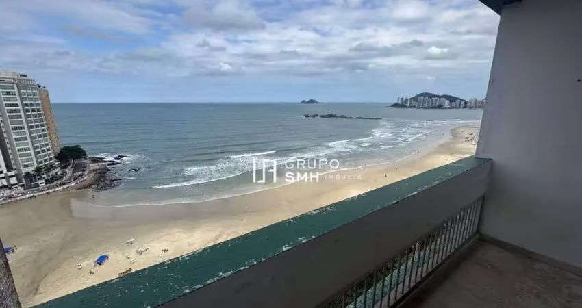 Apartamento com 4 dormitórios à venda, 190 m² por r$ 1.500.000 - pitangueiras frente mar - guarujá/sp