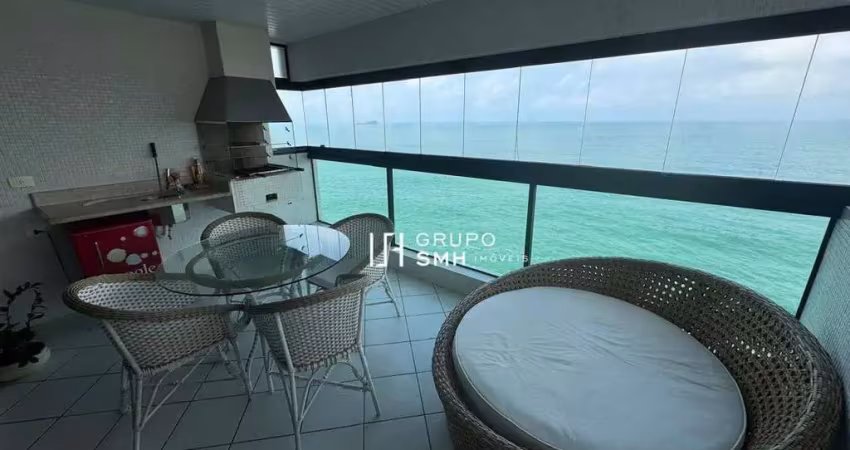 Apartamento com 3 dormitórios à venda, 185 m² por r$ 1.300.000 - praia das pitangueiras frente mar - guarujá/sp