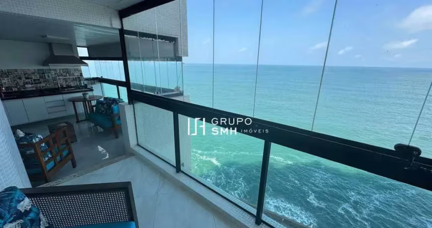 Apartamento com 3 dormitórios, 185 m² - venda por r$ 1.850.000 ou aluguel por r$ 13.000/mês - praia das pitangueiras frente mar - guarujá/sp