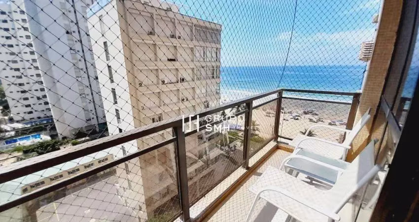 Apartamento com 3 dormitórios à venda, 160 m² por r$ 1.000.000 - pitangueiras frente mar - guarujá/sp