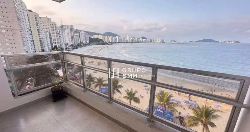 Apartamento com 3 dormitórios à venda, 192 m² por r$ 2.100.000 - astúrias frente mar - guarujá/sp
