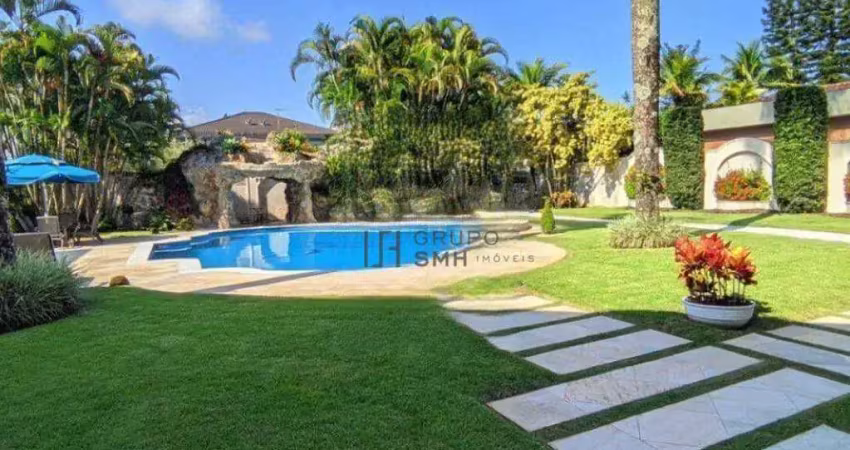 Casa com 7 dormitórios, 1400 m² - venda por r$ 12.000.000,00 ou aluguel por r$ 55.000,00/mês - acapulco - guarujá/sp