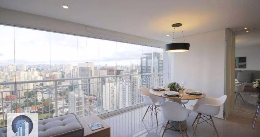 Apartamento com 1 dormitório para alugar, 56 m² por R$ 13.633,31/mês - Vila Olímpia - São Paulo/SP