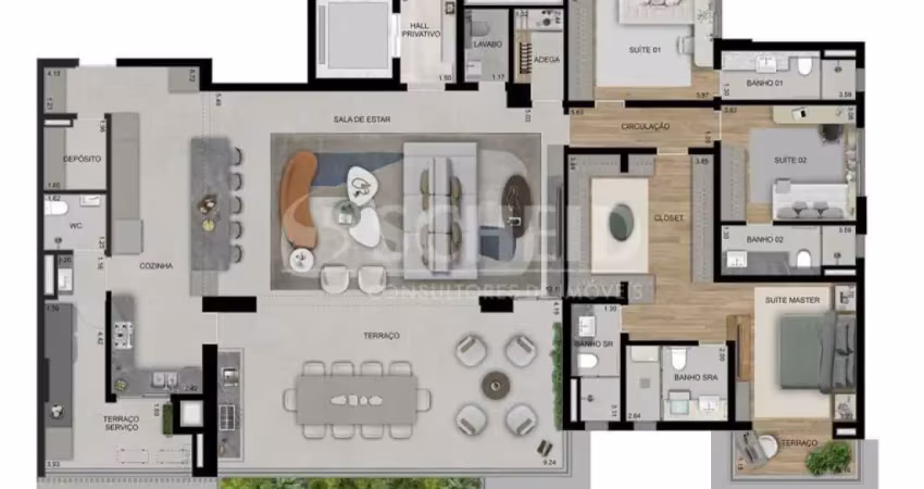 Apartamento com 4 quartos à venda na Rua Belterra, --, Alto da Boa Vista, São Paulo