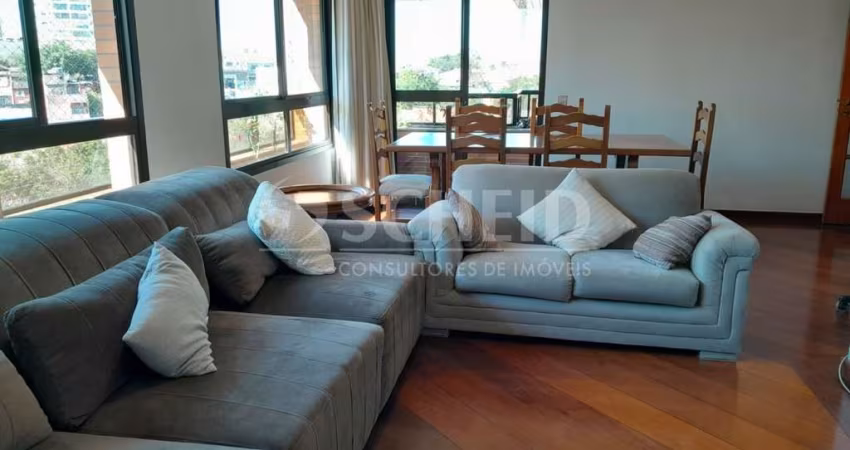 Apartamento a venda na Vila Mascote com 144m, 3 suítes, 3 vagas e depósito.