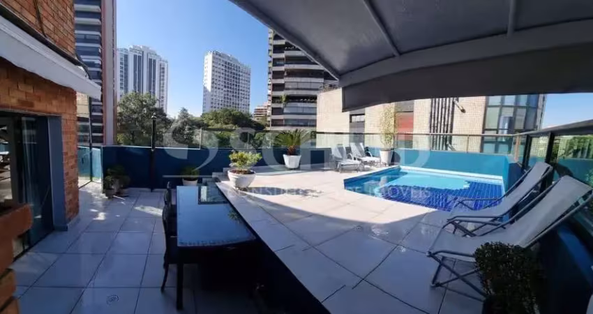 Cobertura maravilhosa, vista panorâmica, melhor localização do real parque!