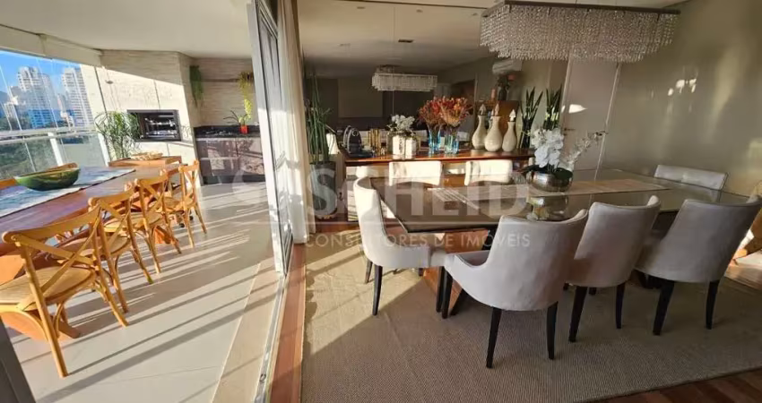 Apartamento mobiliado venda cond cena golf 4 quartos/suíte 3 vagas - jardim marajoara vista golf