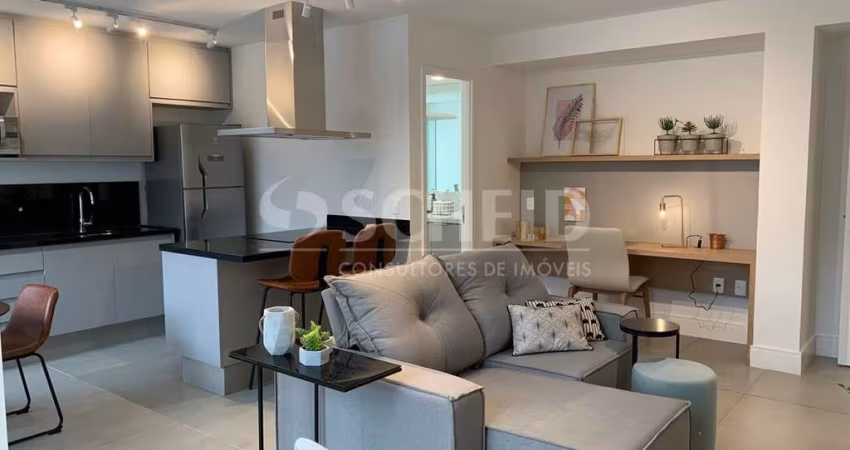 Cobertura Duplex para Locação no Ibirapuera, 85m², 1 suíte ampla, Sala Integrada com Cozinha,2 vagas