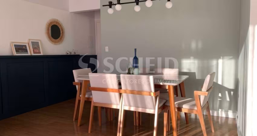 Apartamento à venda no Jardim Marajoara, com 2 dormitórios, sala estendida e 2 vagas de garagem.