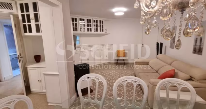 Apartamento a venda em Moema com 120m², 3 quartos sendo 1 suíte, 2 vagas.