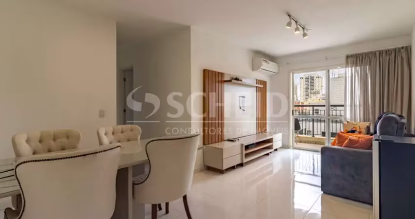 Apartamento para locação no brooklin, 74m², 2 quartos sendo 1 suíte, closet, varanda e 1 vaga
