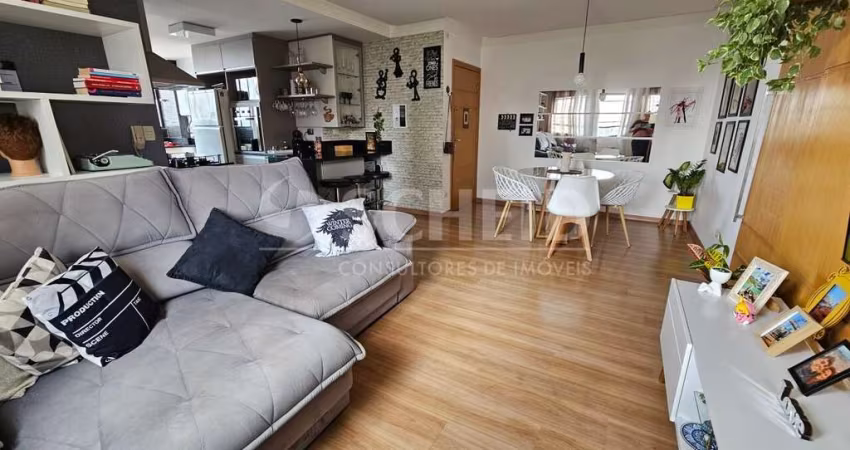 Apartamento a venda com 80m², 2 dorms, 1 suíte, 3 W.C, 2 vagas, na Vila Mascote